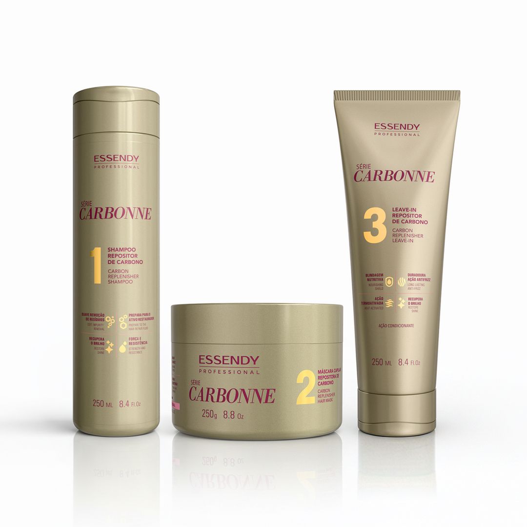 Kit Completo Carbonne - Shampoo, Máscara e Leave-in (3 itens)