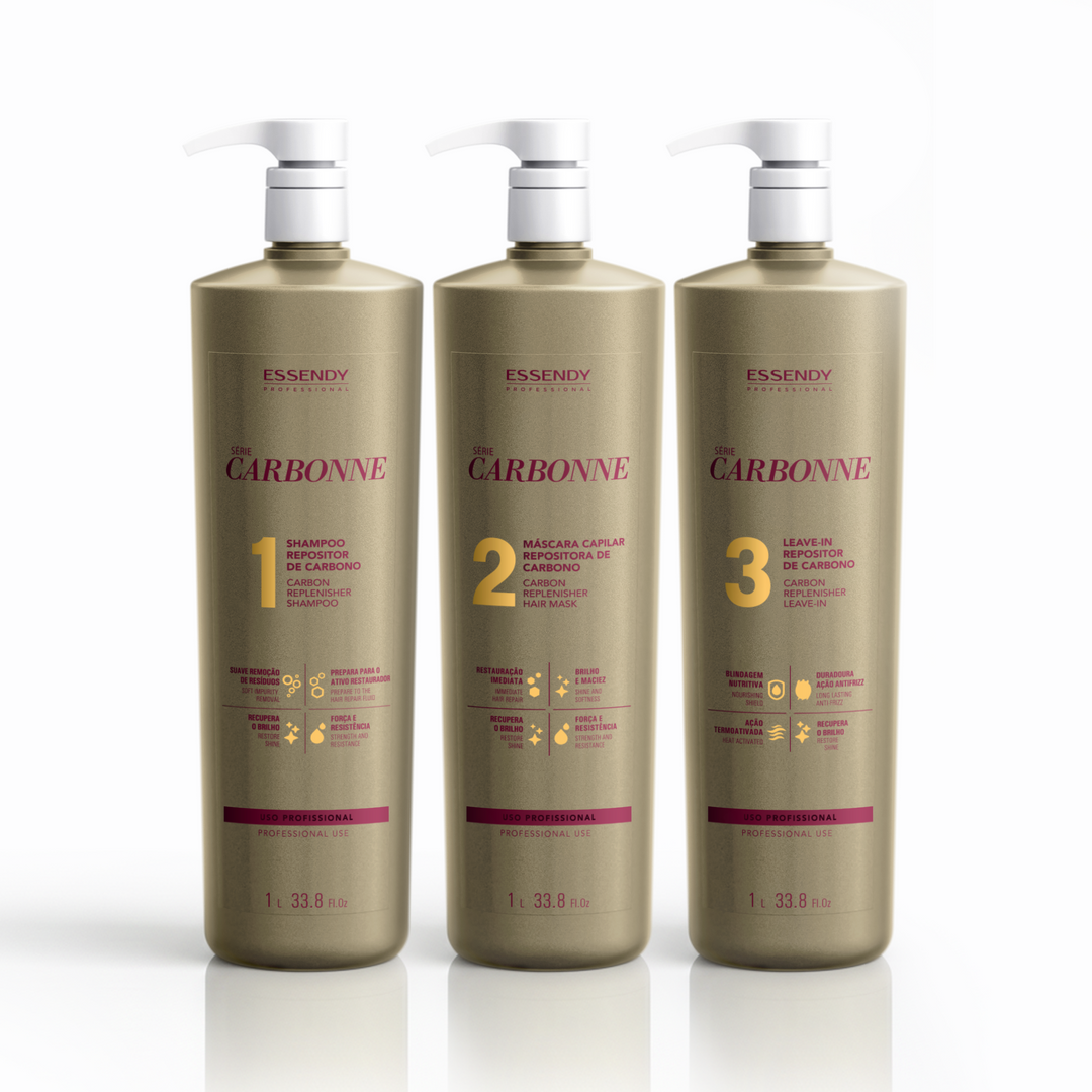 Super Kit Carbonne Shampoo, Máscara E Leave In 1L (3 itens)