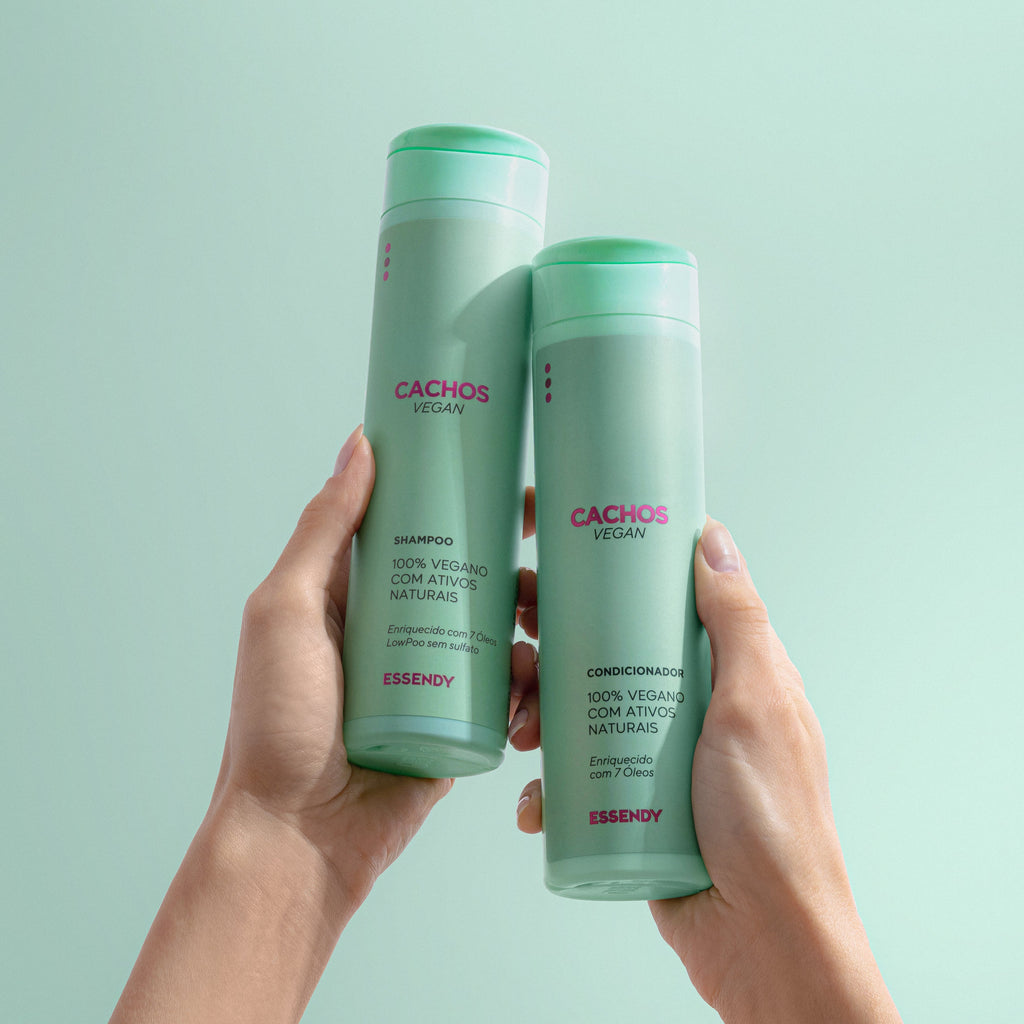 Kit Cachos Vegan - Shampoo, Condicionador, Máscara e Ativador (4 itens)
