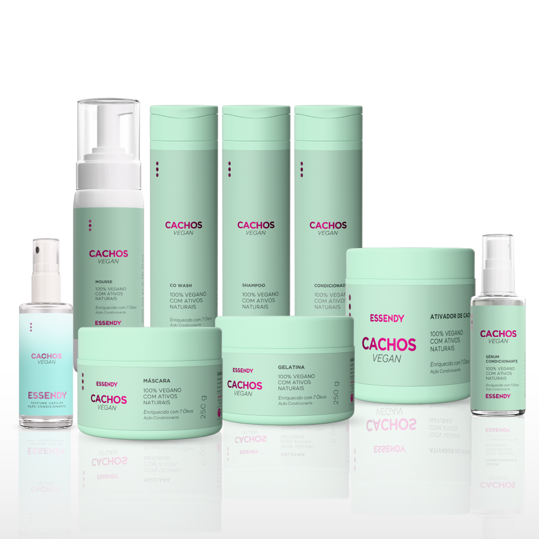 Kit Completo Cachos Vegan (9 itens)